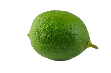Fresh green lime isolated on white background