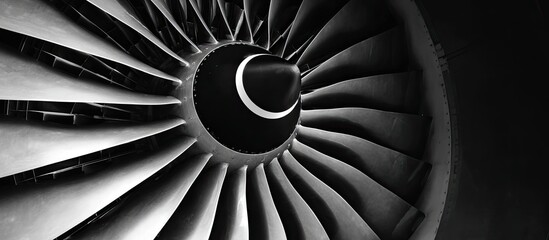 Close-up Jet Engine