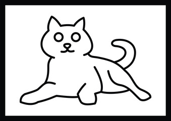 cat sketch pictures for kids coloring pages