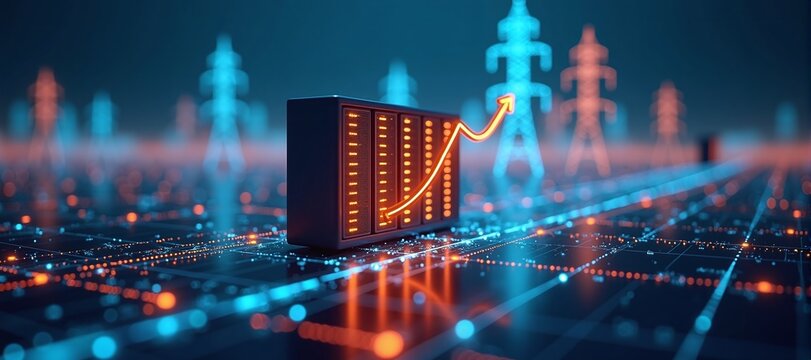 Large digital data center consumes vast amounts of electricity