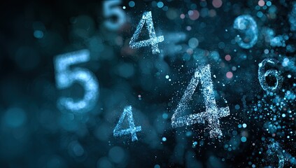 Abstract digital numbers (1)