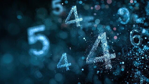 Abstract digital numbers (1)