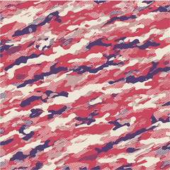 blue and pink camouflage army pattern
