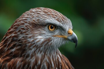 Fototapeta premium Close-up profile of a red kite