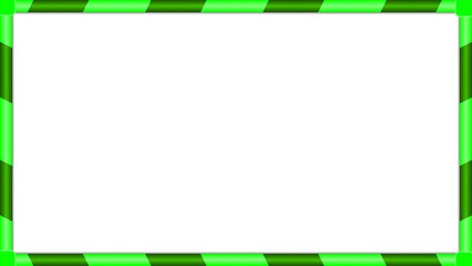 ストライプのフレームデザイン：緑