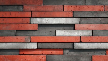 Brick wall pattern, various colors