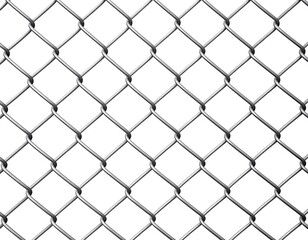 Naklejka premium Metal chain link fence