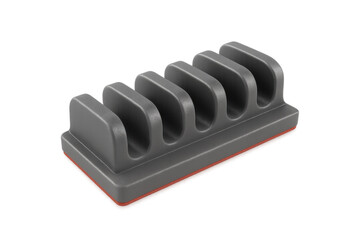 Gray plastic desk organizer for office supplies storing