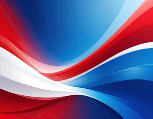 Abstract patriotic waves