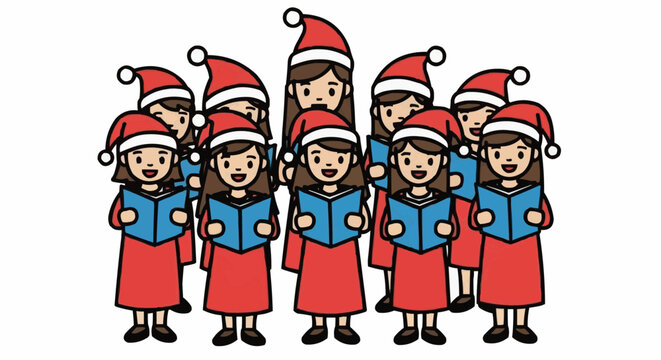 christmas carols clipart free