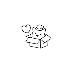 Orange apple outline