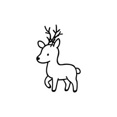 Outline drawing of two berries with leaves