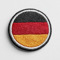 Embroidered German flag patch (2)