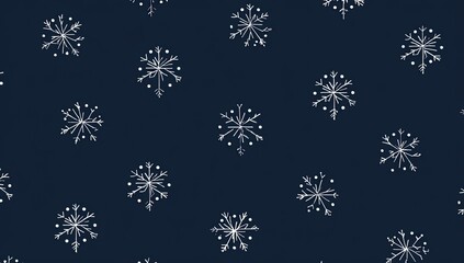 Winter snowflake pattern