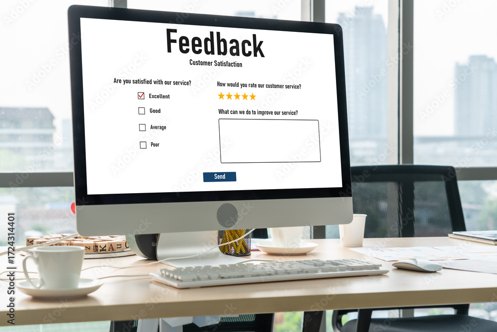Poster customer feedback and review analysis by modish computer software for corporate business