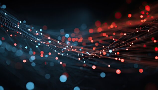 Abstract digital network - Powered by Adobe