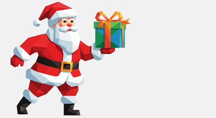 Christmas 2025 santa claus christmas holiday season giving gifts presents celebration festive cheer joyful december illustration vector