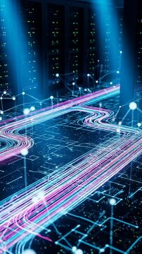 Futuristic Network Connections.