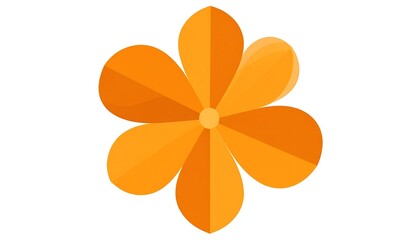 Orange flower icon