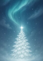 Obraz premium Ethereal winter wonderland scene.