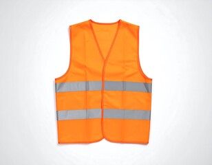 Orange safety vest, flat lay