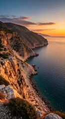 Coastal Cliff Sunset Viewpoint.