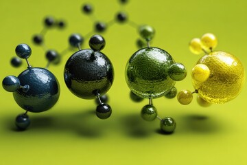 3D molecular structure illustration