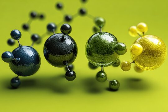 3D molecular structure illustration