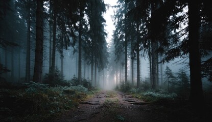Misty forest path (3)