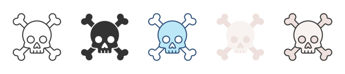 Danger Icon Set Multiple Style Collection