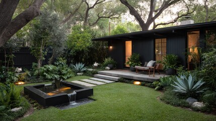 Modern backyard landscaping design