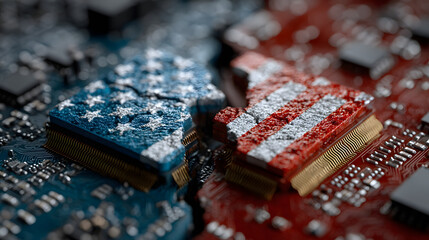 China and USA Semiconductor Chip War