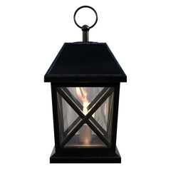 Classic style lantern on a transparent background.