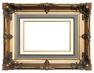 Ornate gold picture frame