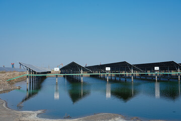 Obraz premium Solar panels green energy light energy