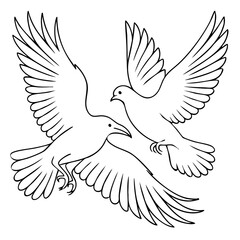 Symbolic Duality of a Dove and Raven