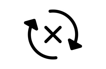 同期エラーのシンプルなベクターアイコン