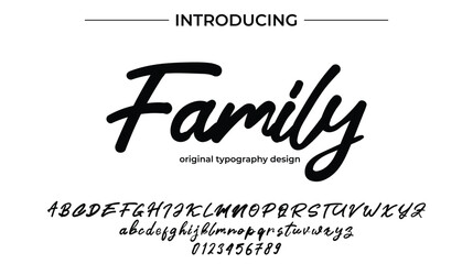 Family - Elegant Script Font for Smooth Handwritten Design and Creative Typography