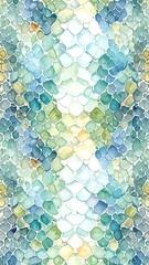 Abstract snake skin pattern in soft pastel hues