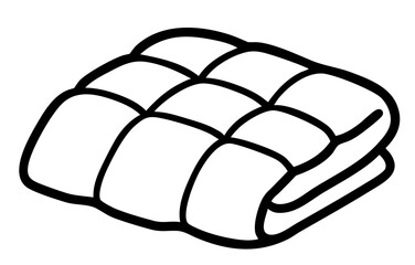 Folded down or synthetic blanket, compact bedding for bedroom comfort, warm quilt for home use