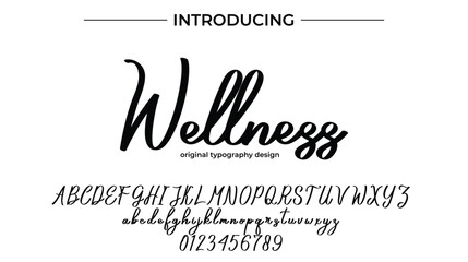 Wellness - Elegant Script Font for Smooth Handwritten Design and Creative Typography