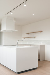 新築のマイホームのシステムキッチン,キッチン収納
