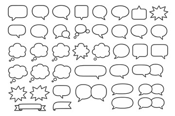Fototapeta premium Comic Bubble Vector Pack 