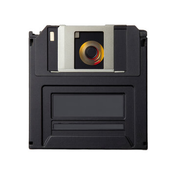 Vintage 3.5 Inch Floppy Disk Memory Storage Media, Retro Computer Data Storage