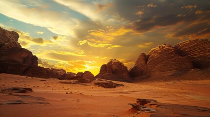 Colorful Sky Landscapes: Morning Sunrise Clouds, Evening Dusk Hills & Red/Orange Sunset Desert Beauty