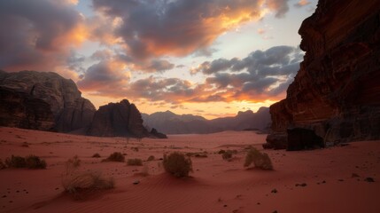 Colorful Sky Landscapes: Morning Sunrise Clouds, Evening Dusk Hills & Red/Orange Sunset Desert Beauty