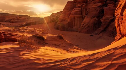 Colorful Sky Landscapes: Morning Sunrise Clouds, Evening Dusk Hills & Red/Orange Sunset Desert Beauty