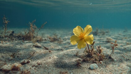Underwater Yellow Flower (1)
