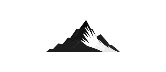 Abstract mountain silhouette