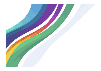 Abstract rainbow design